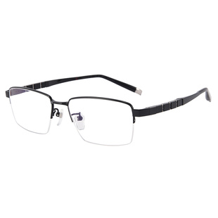CHARMANT夏蒙Z钛眼镜架男士商务半框眼镜框近视可配防蓝光ZT27092