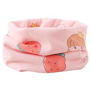 春秋冬季儿童围脖小孩加绒脖套男女童围脖领围巾宝宝保暖双层脖套