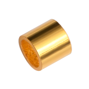 纯18k金夹线管diy串珠珍珠手链项链配件月牙c型扣夹扁固定卡线扣