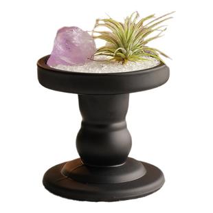 天然水晶原石空气凤梨摆件复古烛台家居卧室装饰拍摄道具装饰摆件