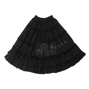 Meugler牛稠岛【纯情暴走族】夜露死苦夏季A型中长款蛋糕裙半身裙