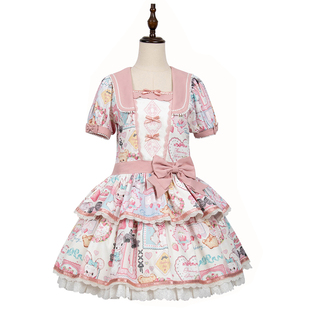 【现货】昭和草莓日记系列定金 - 原创甜美昭和风印花洛丽塔