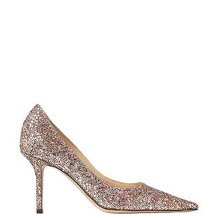 [新年礼物][经典款]JIMMY CHOO/LOVE 女士闪粉尖头浅口婚鞋单鞋JC