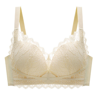 无磁乳胶内衣女中小胸聚拢无钢圈文胸罩罗丽丝收副乳防下垂薄款夏