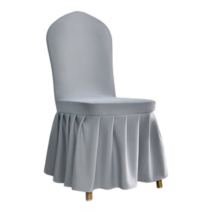 酒店椅套饭店会议宴会婚庆加厚弹力椅套罩通用蝴蝶结定做宴会厅