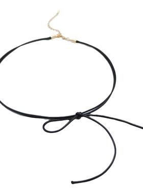 气质复古少女CHOKER潮黑色锁骨链