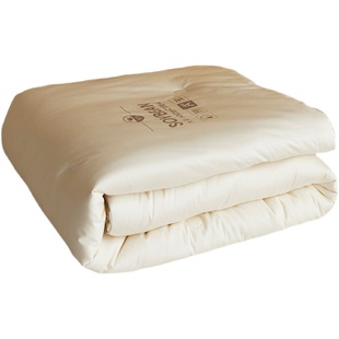 丽笙 A类50%大豆纤维被100支纯棉冬被双人春秋被全棉被芯保暖被子