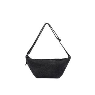 素然extra one 25春季女士经典休闲牛仔布牛角包