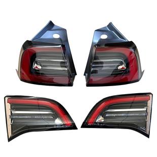 适用于特斯拉尾灯Model3/Y 毛豆3 Y后尾灯总成刹车倒车灯罩外壳