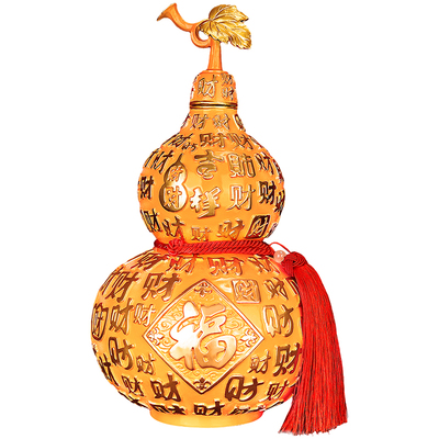 黄铜百财葫芦摆件高级感乔迁礼物