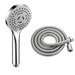 淋浴增压花洒喷头套装家用洗澡花晒沐浴热水器浴霸莲蓬头软管粗孔