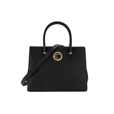 沙驰牛皮女包通勤大容量手提包