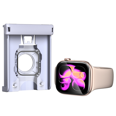 膜法力适用iwatch保护膜S11苹果手表膜Series3D热弯钢化膜高清无尘秒贴曲面全覆盖防指纹s10全包贴膜带贴膜器