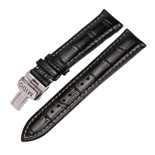 美度表带 原装正品贝伦赛丽适用m8600男m7600女m8690真皮手表带