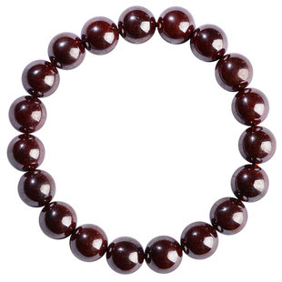 原矿朱砂手串湘西正品原石打磨辰砂特级本命年男女礼物手链转运珠