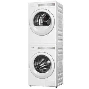 东芝官方10KG纯平全嵌白珍珠超薄洗烘套装洗衣机烘干机组合T23