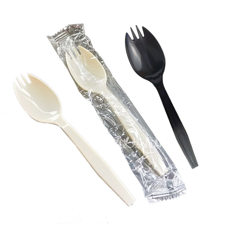 独立包装一次性饭勺水果捞叉勺匙