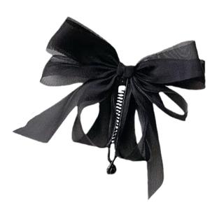 2023年新款蝴蝶结发夹女高颅顶公主头夹子网红香蕉夹马尾发卡头饰