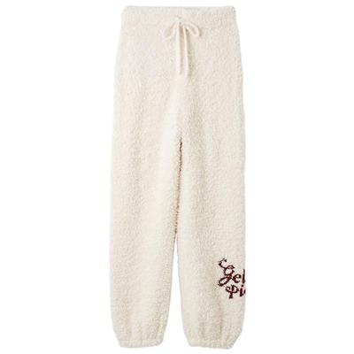 gelato pique25秋冬新品女睡裤半边绒字母长裤圣诞新年PWNP255074
