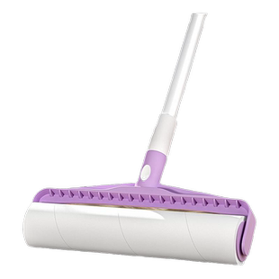 粘毛器滚筒长杆滚刷替换沾床上头发地板灰尘扫床底下神器可撕式纸