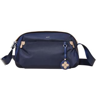 莱夫小花斜挎包女士2026新款尼龙妈妈包牛津布单肩中年轻便帆布包
