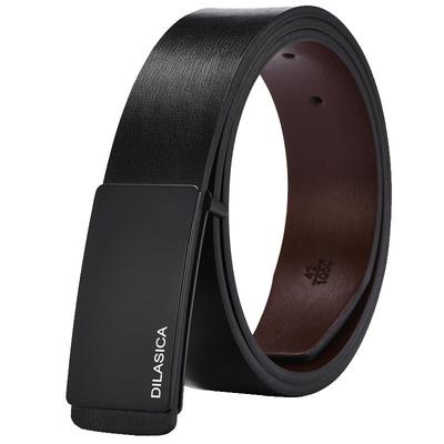 平滑扣韩版商务中年休闲男士皮带