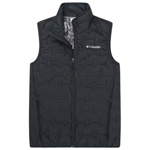 Columbia哥伦比亚男子银点拒水无缝热压鸭绒650蓬羽绒背心WE4253
