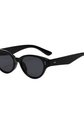 jennie同款猫眼墨镜女2025新款高级感复古防紫外线太阳眼镜方圆脸