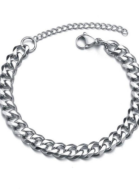 钛钢经典款古巴手链男士潮流