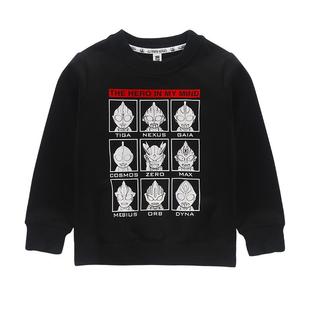 【断码清仓】奥特曼T恤男童长袖纯棉卫衣t儿童装男孩春秋洋气上衣