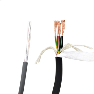 TRVV拖链电缆2 3 4芯0.3 0.5 0.75 1.5耐油耐折高柔性坦克链电线