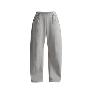 Monster Guardians未来感系列秋冬加绒保暖运动休闲卫裤弯刀裤女