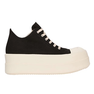 ro厚底鞋子男增高奶香厚底低帮鞋时尚百搭休闲板鞋女系带帆布鞋潮