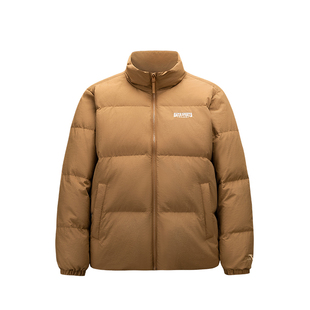 安踏立领短款羽绒服夹克男士冬季鸭绒保暖面包棉服外套152618905