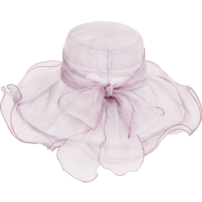 桑蚕丝大檐防晒遮阳帽