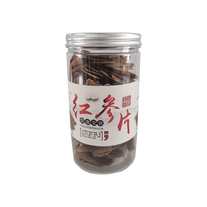 长白山正品红参片吉林人参整枝人参足干无糖红参片泡水正宗大片