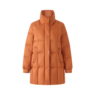 迪奥25新款排骨羽绒服女中长款气质百搭90白鸭绒保暖棉服加厚外套