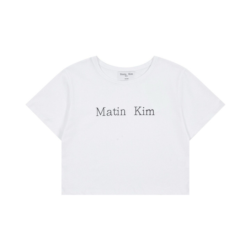 韩国matinkim正肩圆领短袖T恤女