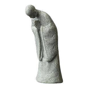 青砂石礼仪僧佛像小摆件园艺盆景假山微景观鱼缸造景佛陀人物摆设