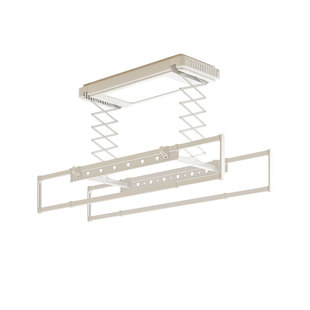 小户型电动晾衣架小尺寸侧装迷你横向遥控升降家用阳台智能晒衣架