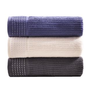 LOFTEX/亚光毛巾情侣吸水面巾纯棉柔软成人毛巾素色新断档三条装