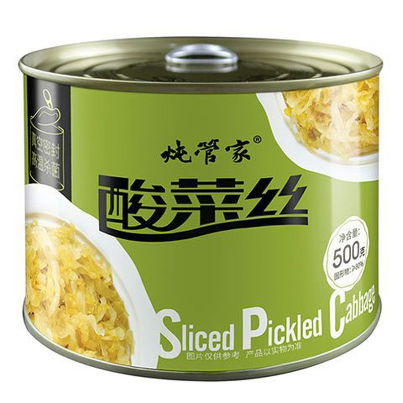 炖管家东北酸菜丝500gx4罐