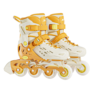 特步儿童轮滑鞋溜冰鞋女童初学者报班滑轮滑冰旱冰男孩3-6-12岁