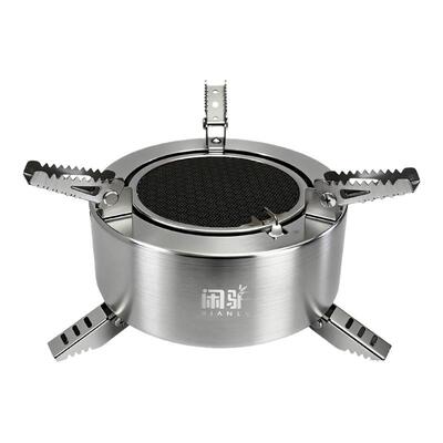 闲驴户外露营红外线炉不锈钢茶炉