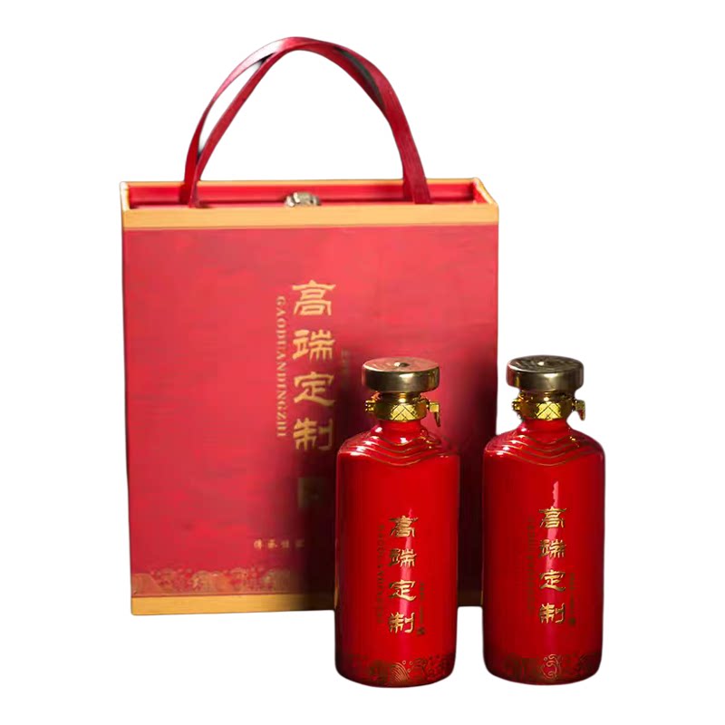 景德镇高温陶瓷茅型密封酒瓶1斤