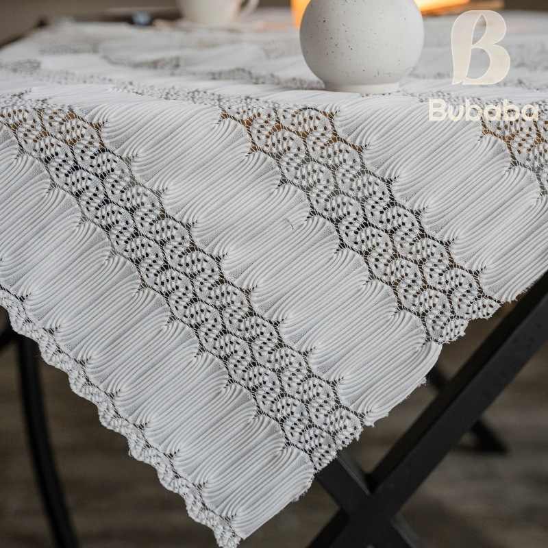 布爸爸蕾丝镂空长方形餐桌桌布台布shein特姆爆希英款temu布布盖