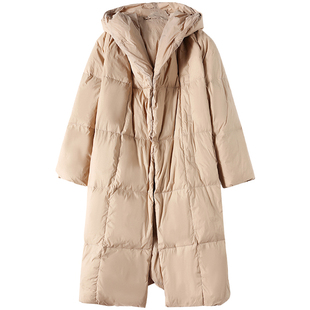 品牌羽绒服女长款2025年冬季新款高端品牌中年妈妈白鸭绒过膝外套