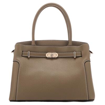 红蜻蜓真皮通勤手拎包