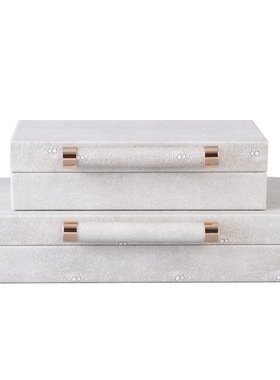 室内新中式风样板间梳妆台首饰盒