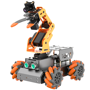 树莓派5/4B视觉机械臂MasterPi搬运机器人麦克纳姆轮编程智能小车